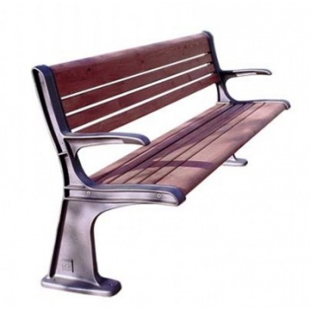 MODERN DESIGN CAST IRON BENCH WITH ARM